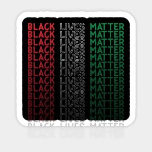 Black Lives Matter Flag Sticker